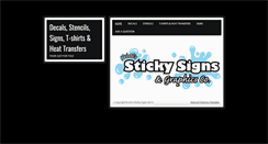 Desktop Screenshot of krististickysigns.com