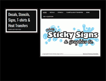 Tablet Screenshot of krististickysigns.com